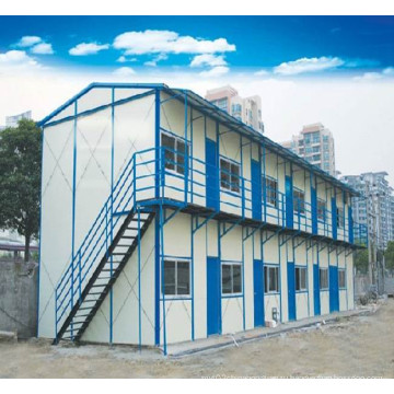 Полуфабрикат стальной структуры многоэтажного дома для работников